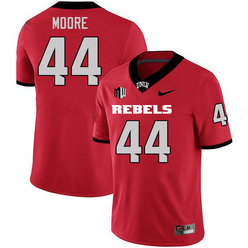 Men #44 Christian Moore UNLV Rebels College Football Jerseys Stitched-Scarlet